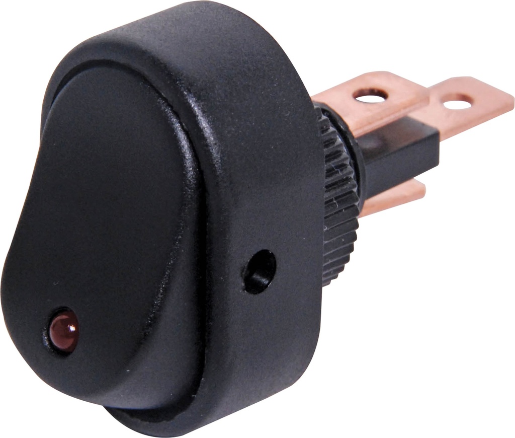 SPST Low Voltage Red LED Rocker Switch