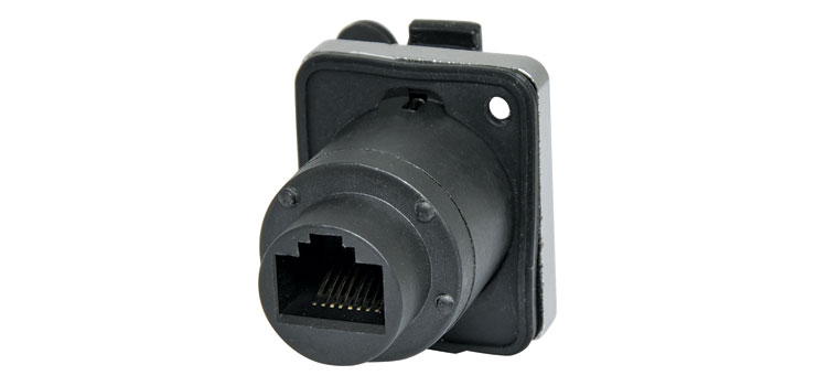 Waterproof IP65 RJ45 Chassis Mount 