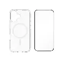 EFM Zurich MagSafe + Screen Protector Bundle suits iPhone 16 - Clear