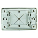 Large Bullnose Outlet Plate - White