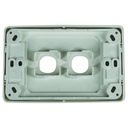 Matchmaster 2 Way Outlet Plate w/1 Blank Insert