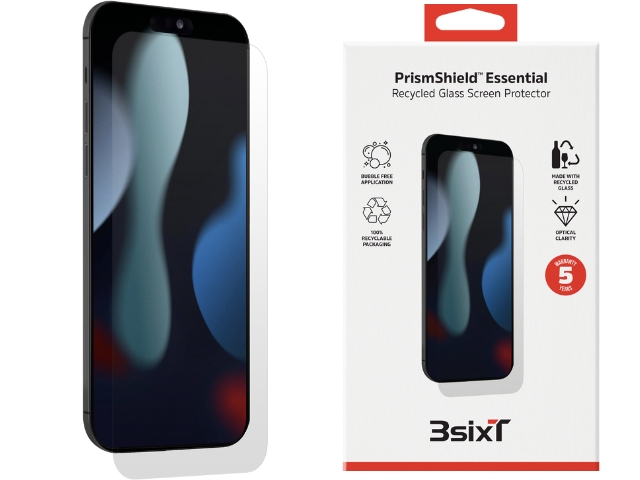 3sixT Essential Glass Screen Protector suits iPhone 16 Plus/iPhone 15 Plus/iPhone 15 Pro Max (RC)