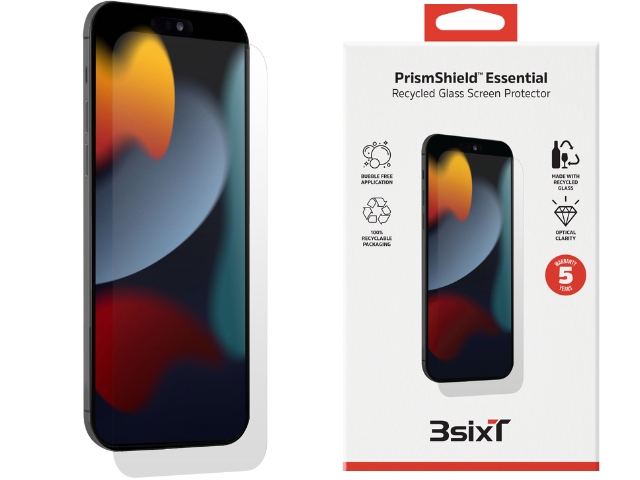 3sixT Essential Glass Screen Protector suits iPhone 16/iPhone 15/iPhone 15 Pro (RC)