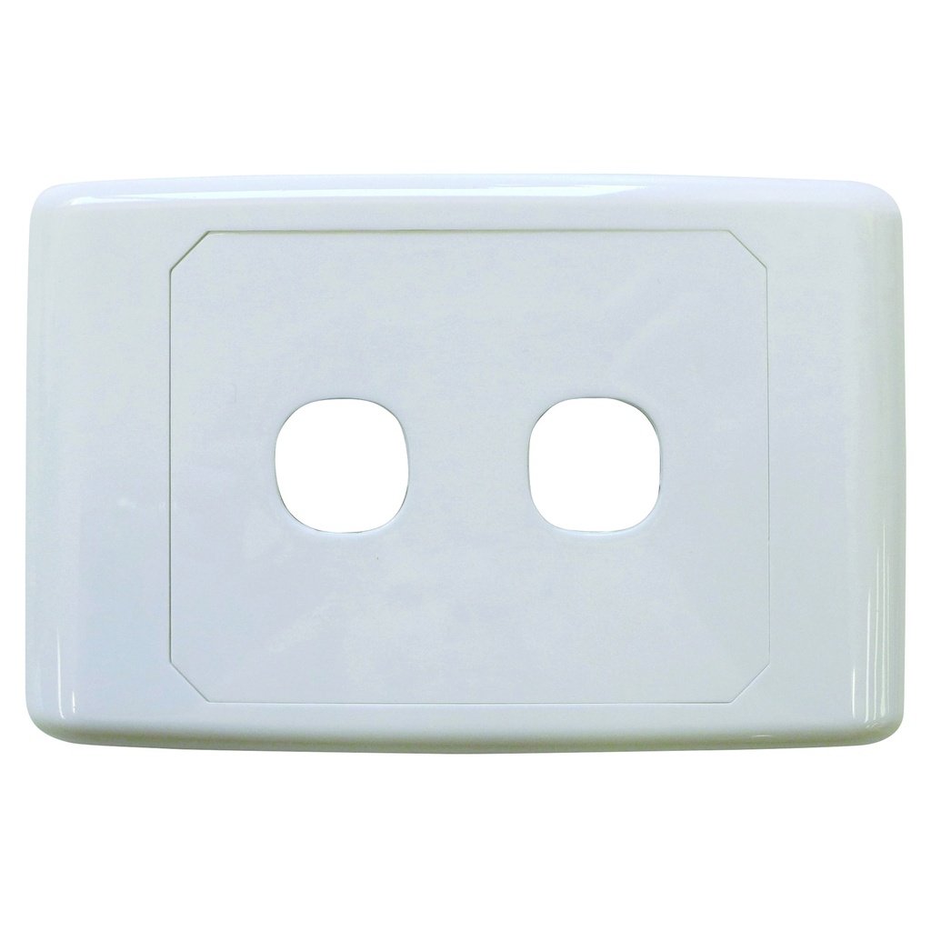 Matchmaster 2 Way Outlet Plate w/1 Blank Insert