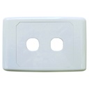 Matchmaster 2 Way Outlet Plate w/1 Blank Insert
