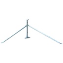 Matchmaster 590mm Metal Roof Mount for ISP (Internet) Satellite Dishes
