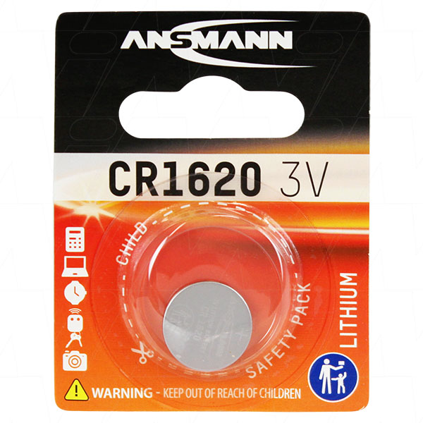 Ansmann CR1620 Lithium Battery Coin Cell