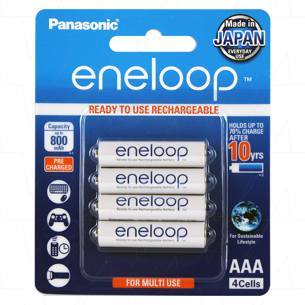 Eneloop Rechargeable AAA Batteries - 4 Pack