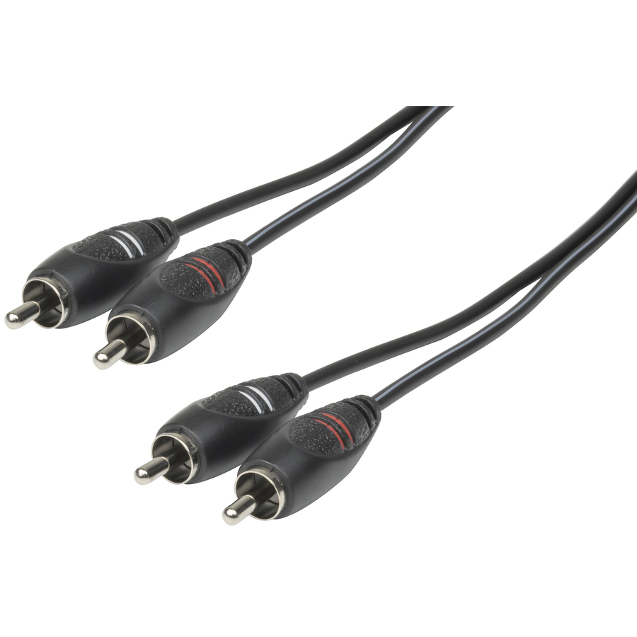 2x RCA Plugs to 2x RCA Plugs Audio Cable - 1.5m