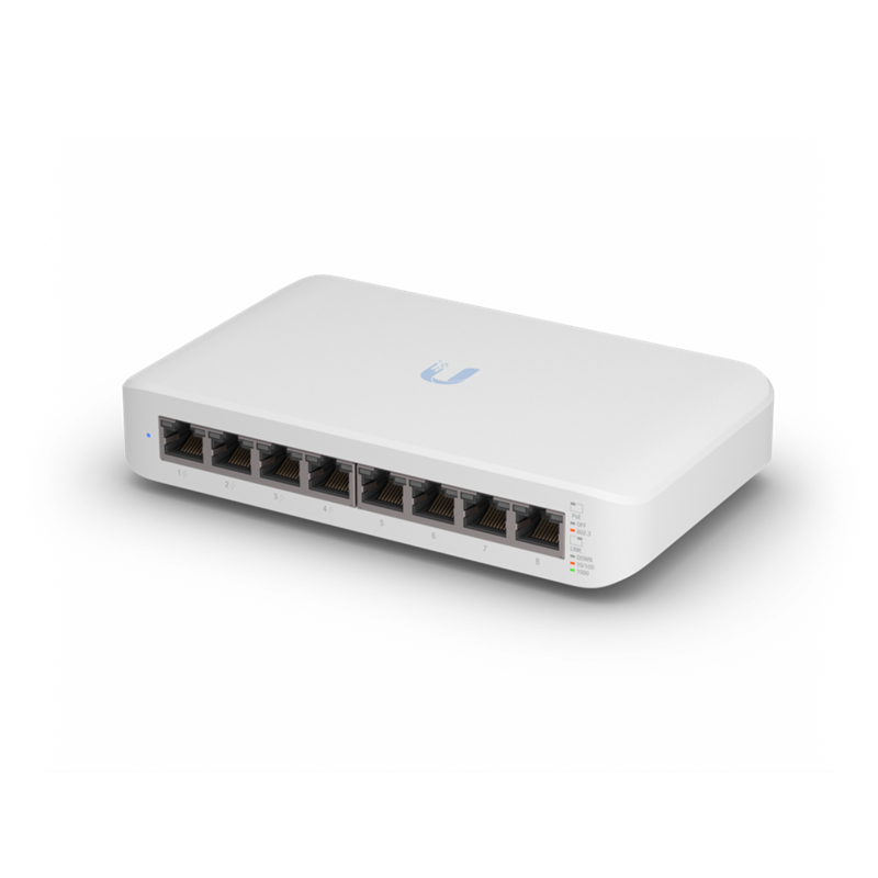 Ubiquiti UniFi Switch Lite 8 PoE (4x PoE Output Ports) 52W PoE Supply, Fanless