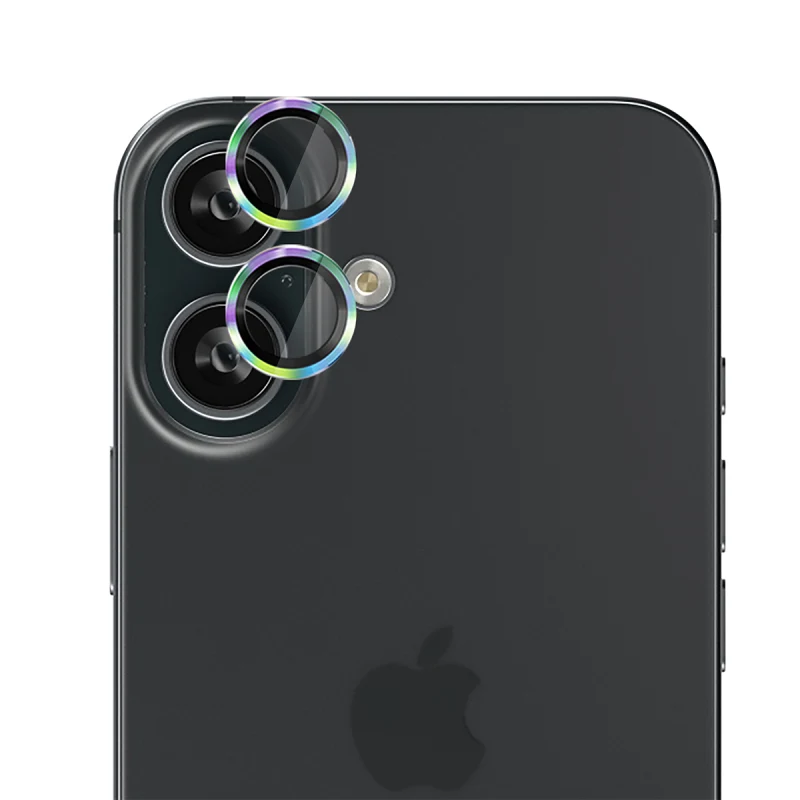 EFM Camera Lens Armour suits iPhone 16/16 Plus - Rainbow