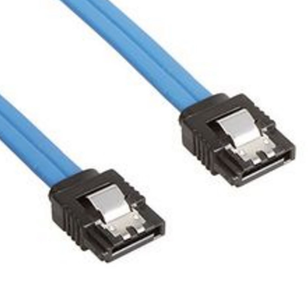 Astrotek SATA 3.0 Data Cable Male to Male Straight 180 to 180 Degree w/Metal Lock - Blue