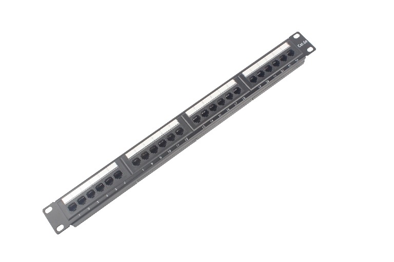 LDR 24 Port Cat5E Patch Panel Rack Mount - 1U