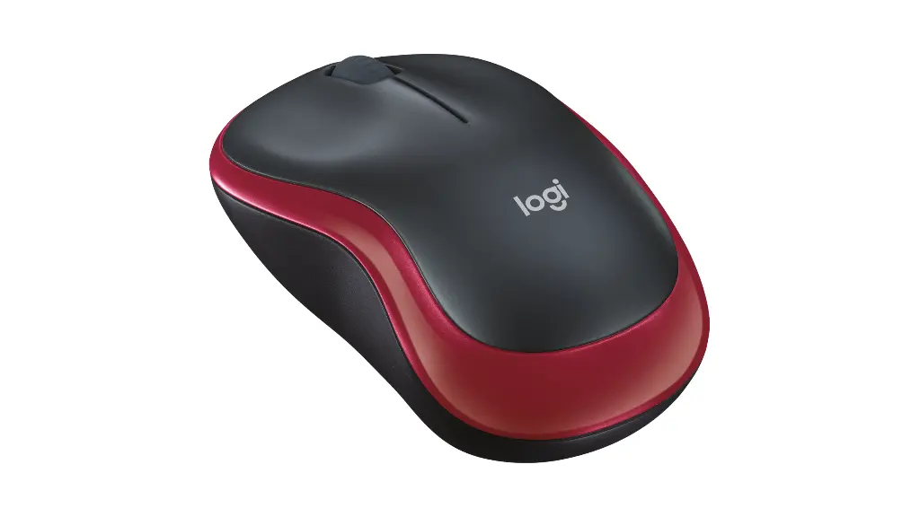 Logitech M185 Wireless Mouse - Red