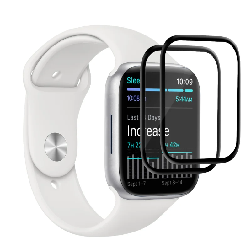 EFM FlexiGlass Twin Pack suits Apple Watch Series 7/8/9 (41 mm)