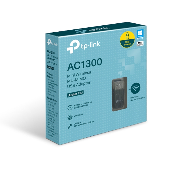 TP-Link Archer T3U AC1300 Mini Wireless MU-MIMO USB Adapter *EOL*