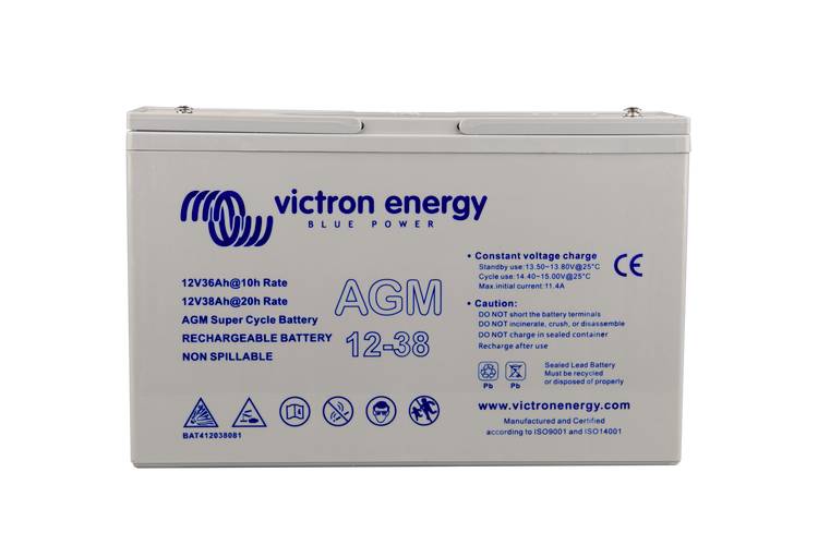 Victron Energy 12V 38Ah Sealed Lead Acid Super Cycle Battery 