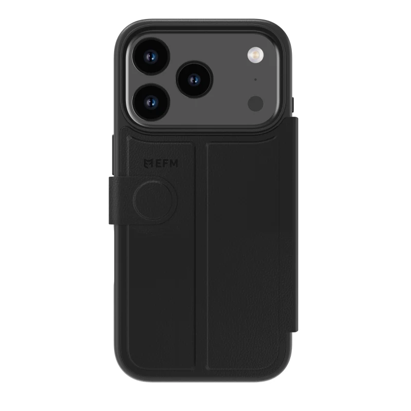 EFM Venice Wallet Case suits iPhone 17 Pro - Black