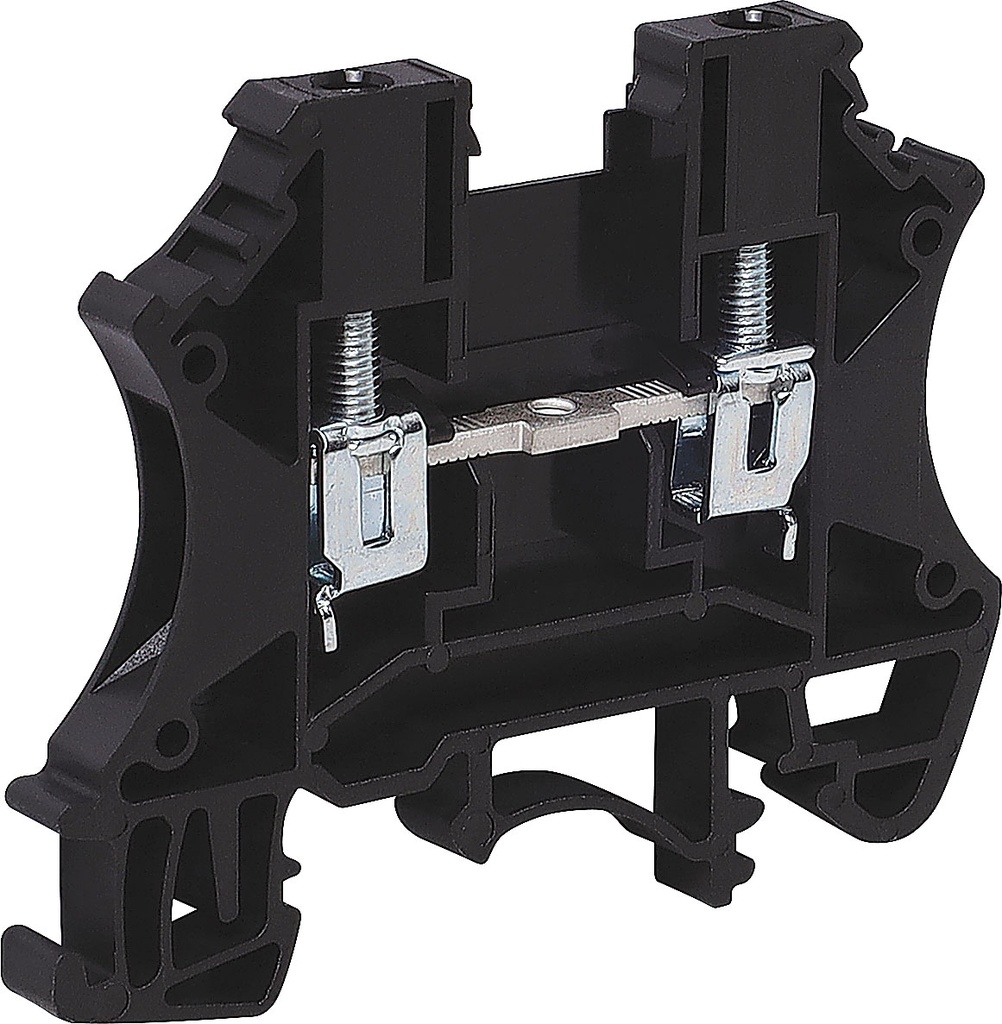 Dinkle 25A 2.5mm Black DIN Rail Terminal