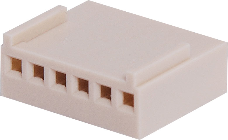 6 Way 2.54mm Crimp Housing *Excludes Pins* 