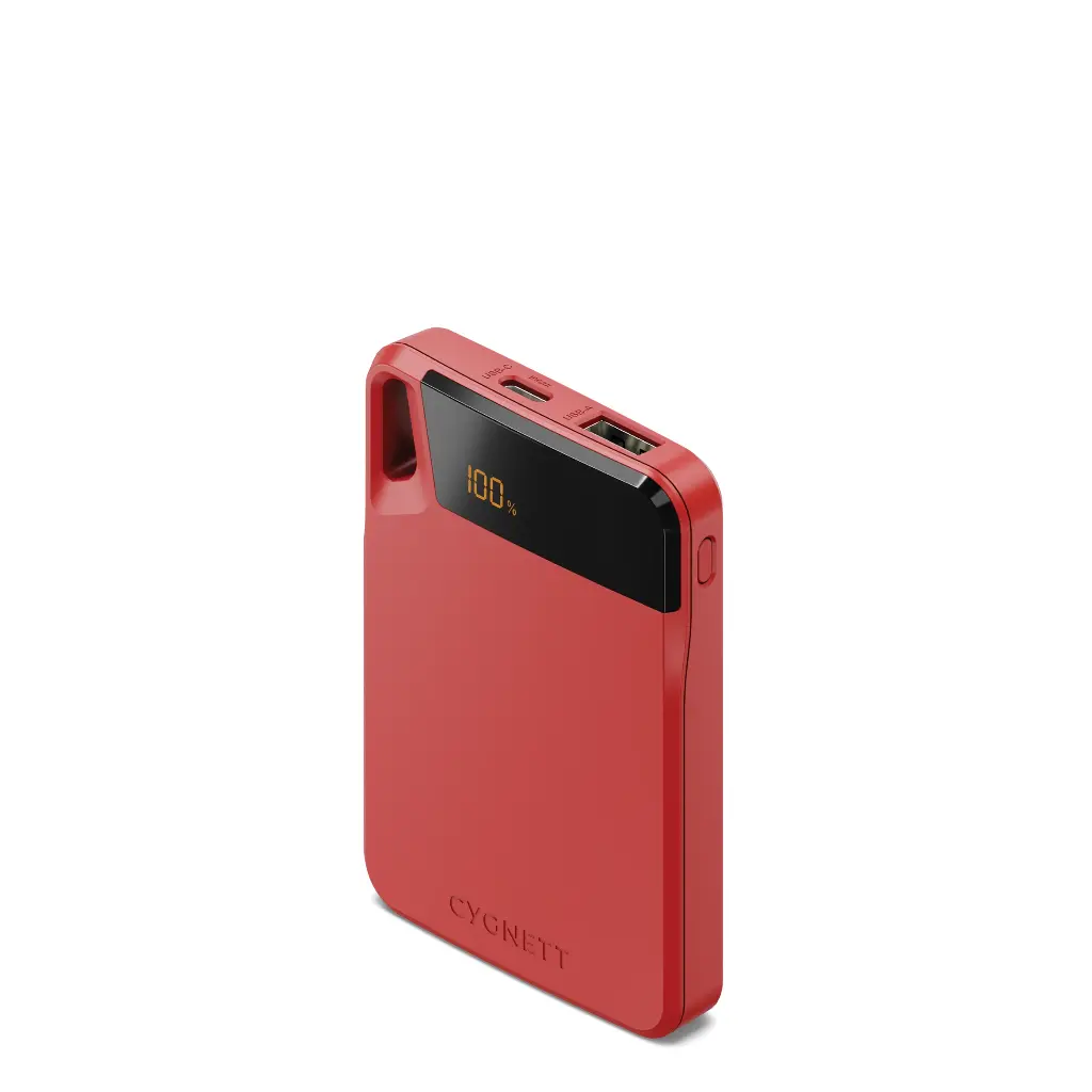 Cygnett ChargeUp Boost 5,000 mAh Power Bank - Red