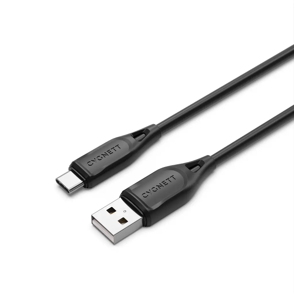 Cygnett Essentials (Gen 2) USB-C to USB-A (2.0) Cable 1m - Black
