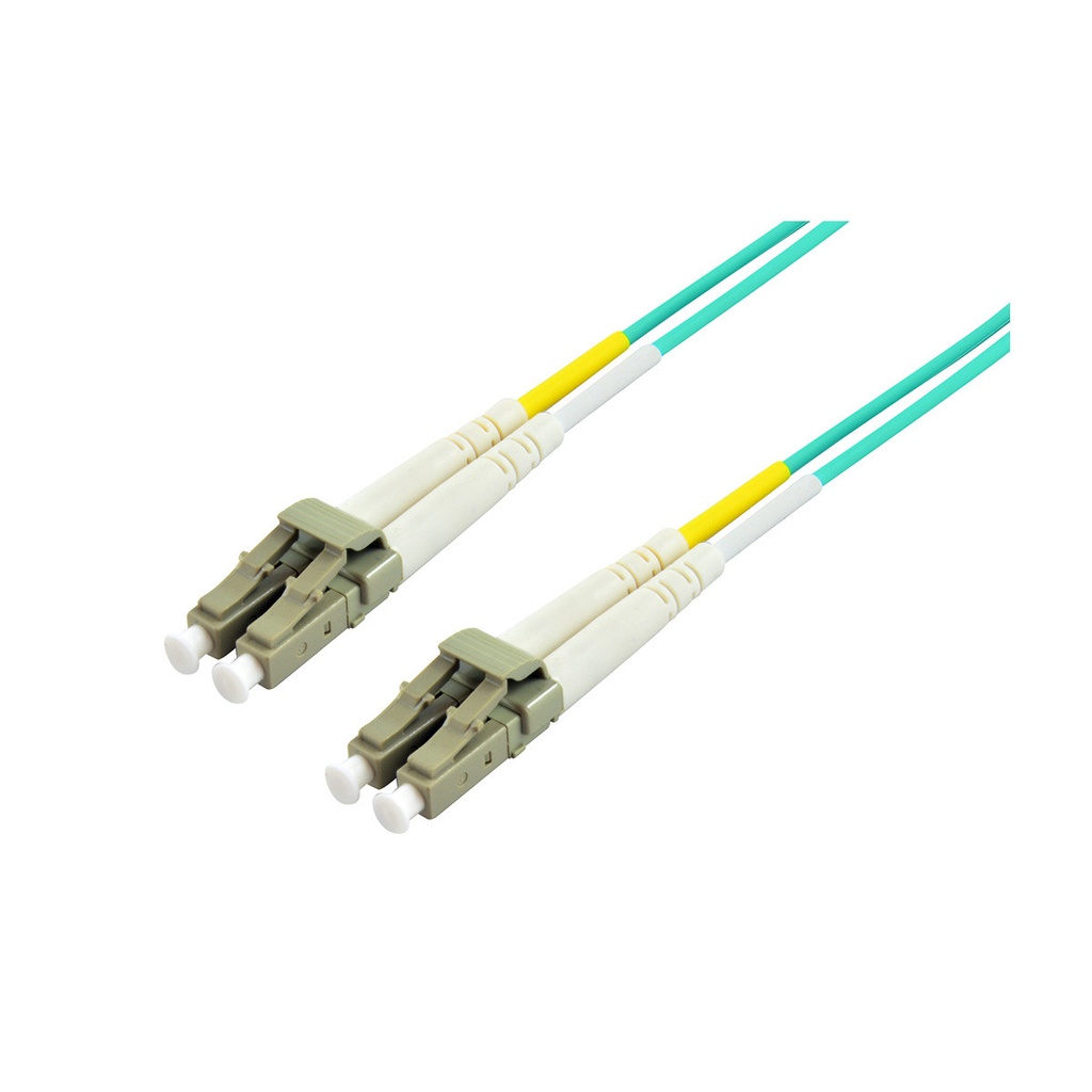 2m LC-LC Multi-Mode Duplex Fibre Patch Cable LSZH 50/125 OM4