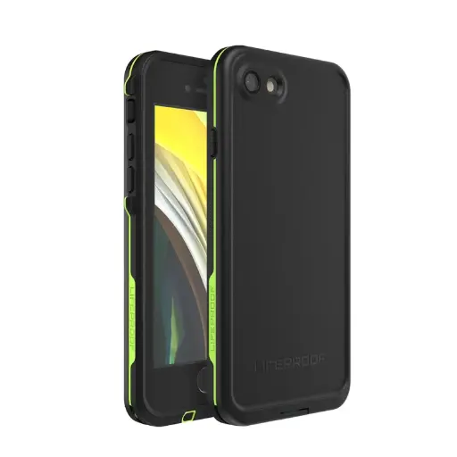 [77-56788] LifeProof Fre Case suits iPhone 7/8/SE (Gen 2&3) - Black/Lime