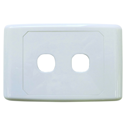 [05MM-WP52] Matchmaster 2 Way Outlet Plate w/1 Blank Insert