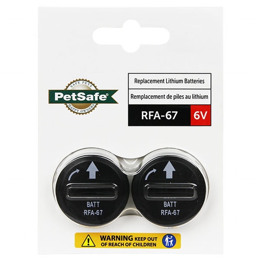 [RFA-67D] PetSafe RFA-67 Dog Collar Bark Control Battery (Twin Pack)