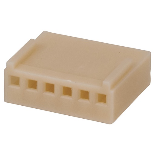 [HM3406] 6 Pin 0.1 Header w/Crimp Pins - 2.54 pitch