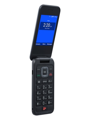[9316423054911] Telstra Pre-Paid ZTE Flip 4 4GX - Black [Locked to Telstra]