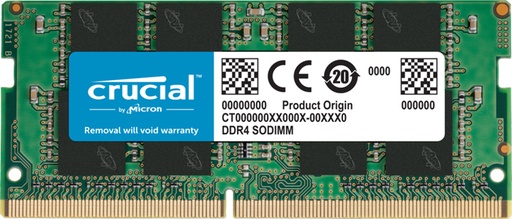 [CT16G4SFRA32A] Crucial 16GB (1x 16GB) DDR4 SODIMM 3200MHz Laptop RAM CL22