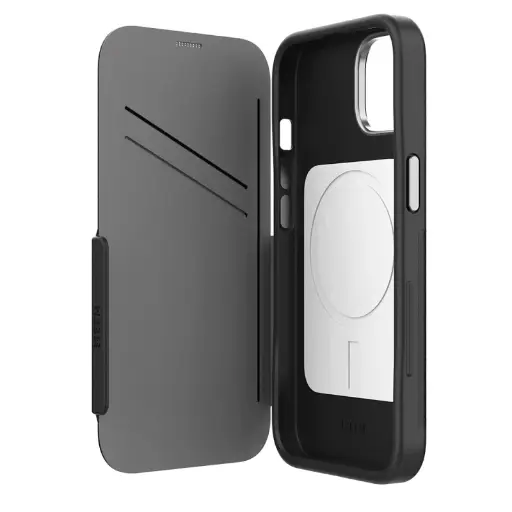 [EFCFLAE196BLA] EFM Monaco Wallet Case suits iPhone 13 Pro/iPhone 14 Pro