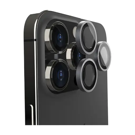 [EFSGCLAE1968CBN] EFM Camera Lens Armour for iPhone 14 Pro/iPhone 14 Pro Max - Carbon