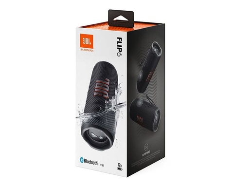 [100251016] JBL Flip 6 Bluetooth Speaker - Black