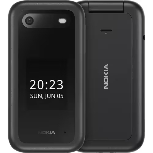 [1GF012HPA1A01] Nokia 2660 4G Flip Phone (Unlocked) - Anzo Black