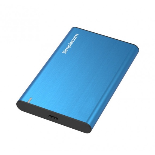 [SE221-BLUE] Simplecom Aluminium 2.5'' SATA to USB 3.1 Enclosure - Blue