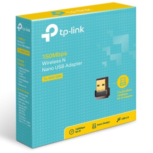 [TL-WN725N] TP-Link TL-WN725N N150 Nano Wireless N USB Adapter 2.4GHz (150Mbps)