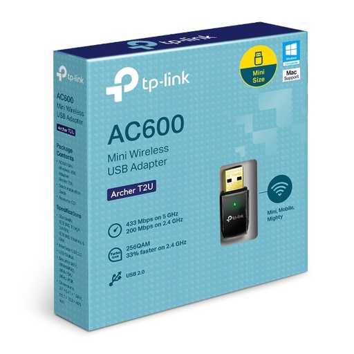 [Archer T2U] TP-Link Archer T2U AC600 Wireless Dual Band USB Adapter