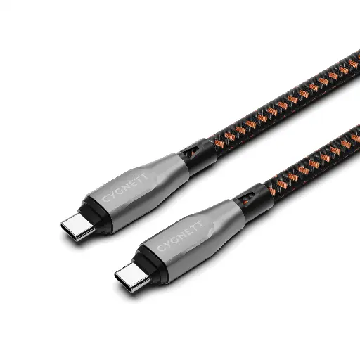 [CY4711PCTYC] Cygnett Armoured Pro 1m USB-C to USB-C Cable (USB 4.0)