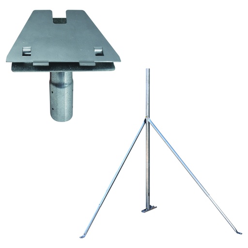 [59MM-SM26] ISP Install Kit includes Gen 3 V4 ISP Dish Base Adaptor w/1.5m Metal Roof Tripod Mount 