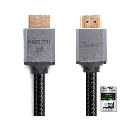[CB-H8K-03] Oxhorn HDMI Cable 2.1a Male to Male - 3m