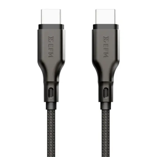 [EFCAE1U990BLA] EFM USB-C to USB-C Essential Power Cable 1M - Black