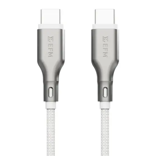 [EFCAE1U990WHI] EFM USB-C to USB-C Essential Power Cable 1M - White