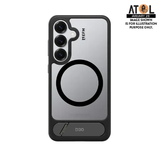 [EFCTASG295BLA] EFM Alta Case with D3O BIO suits Samsung Galaxy S25+ - Black/Clear