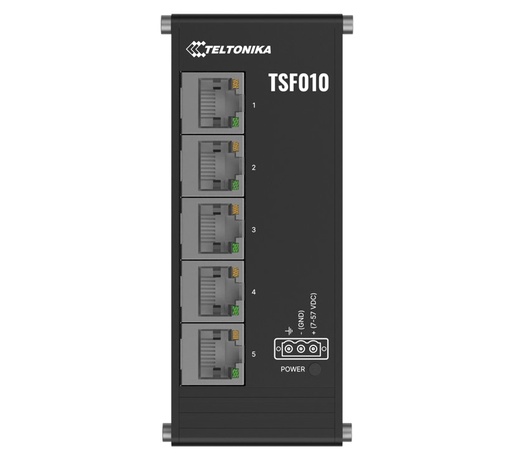 [TSF010000000] Teltonika Flat Ethernet Switch, 7-57 VDC (no PSU inc.) Unmanaged