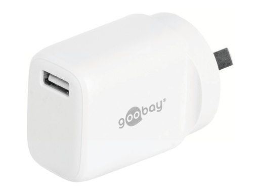 [65598] Goobay Wall Charger ANZ 10W USB-A - White