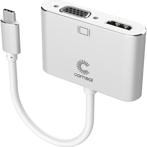 [CMHV02] Comsol USB-C to HDMI + VGA Adapter