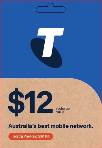 [100250745] Telstra Preloaded Starter Kit $12